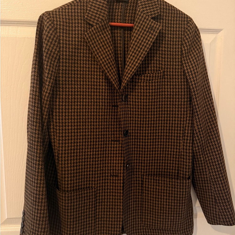 The Kooples Brown Houndstooth Jacket